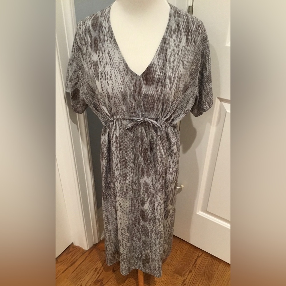 SILK SNAKESKIN ACROBAT DRESS. NWT! SZ XS